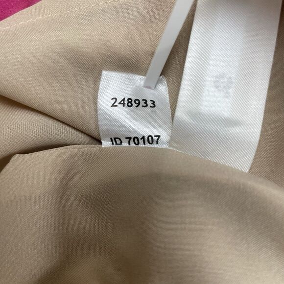 NWT Ann Taylor LOFT Ruffle V-Neck Fit Flare Mini Dress Brunch Floral Pink-10 - Picture 10 of 11